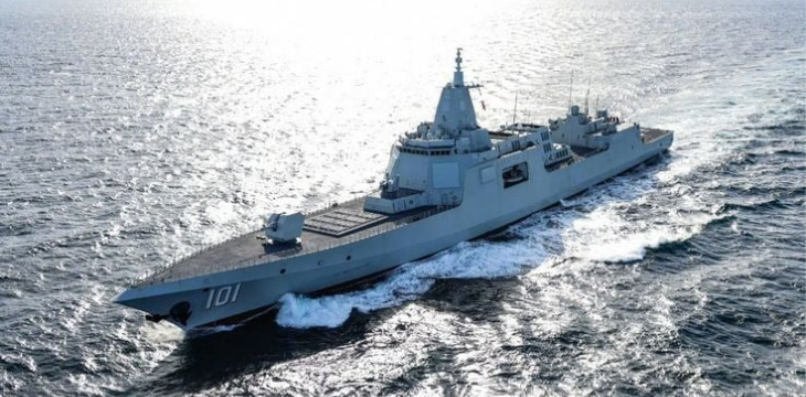 The US Navy Arleigh Burke class destroyer USS